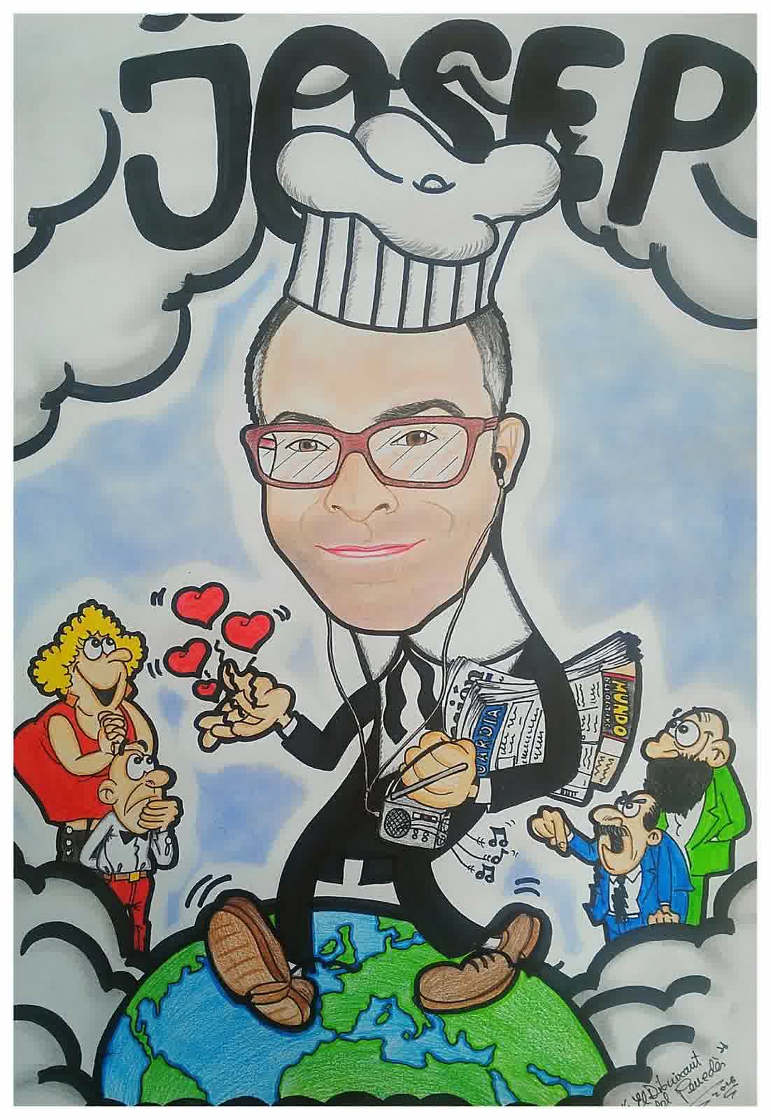 Caricatura individual inspirada en còmic